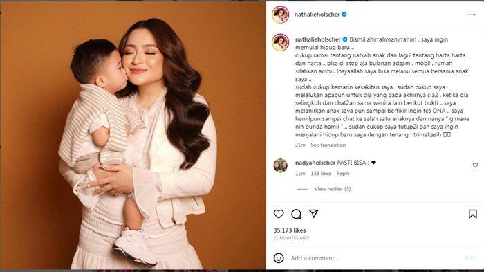 Nathalie Holscher blak-blakkan mengungkap rasa sakit hati hingga mengungkit derita masa lalu. 