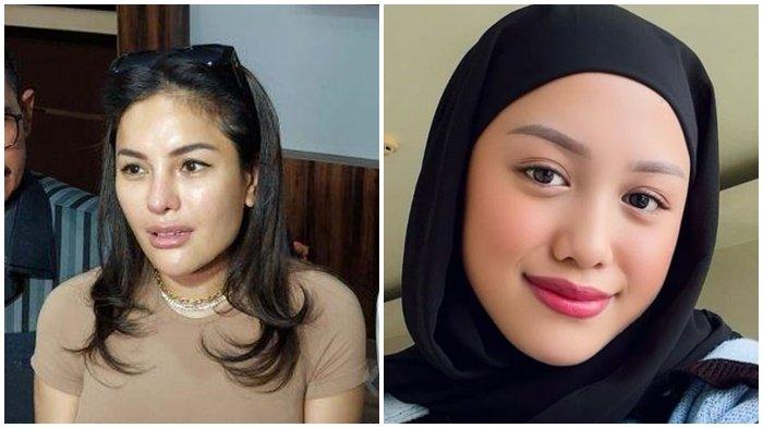 (Kiri) Nikita Mirzani (Kanan) Laura Meizani alias Lolly. Kini Nikita Mirzani kembali ungkap keinginannya kembali sekolahkan Lolly ke Luar Negeri.