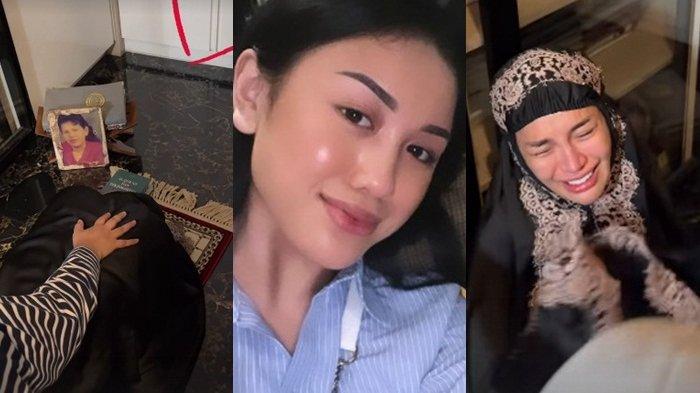 Nikita Mirzani nangis di atas sajadah di hari ulangtahunnya, sementara Lolly bersama keluarga Vadel Badjideh.