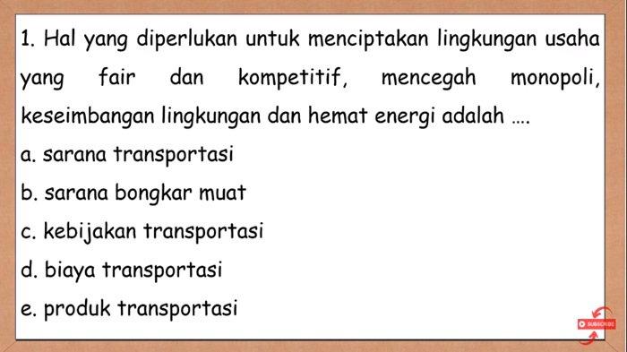 Memahami Arus Barang dan Jasa: Contoh Soal PKWU Kelas 10 Semester 1 tentang Transportasi dan Logistik