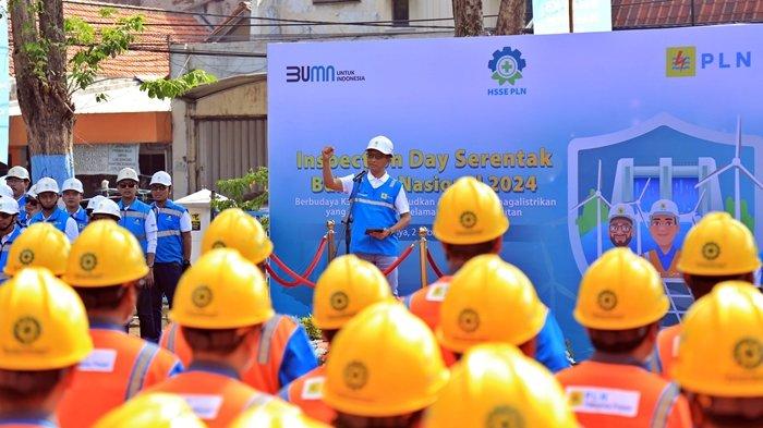 PT PLN (Persero) mengadakan kegiatan Inspection Day dalam rangka memperingati Bulan K3 Nasional, di kantor PLN UP3 Surabaya Selatan, Jumat (2/2/2024).