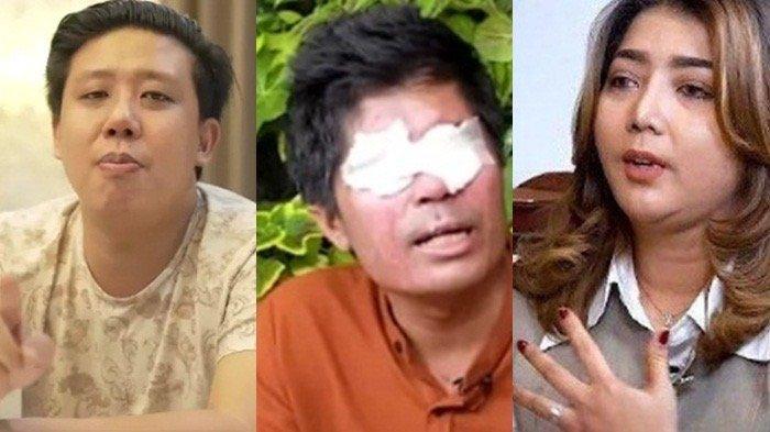 Pablo Benua (kiri) Agus Salim (tengah) Teh Novi (kanan). Pablo Benua Rebut Uang Donasi Agus Salim