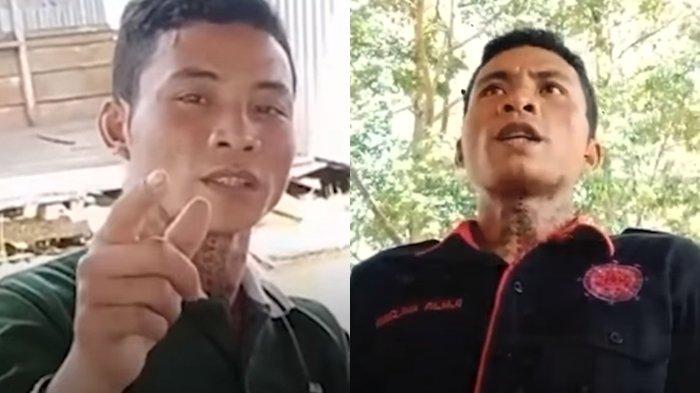 Panglima Pajaji saat meyampaikan pernyataan baru terkait perseteruannya dengan Panglima Jilah, Kamis (17/8/2023).