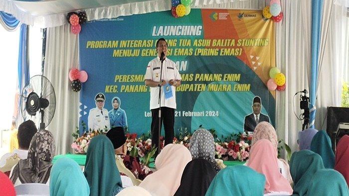 Pemkab Muara Enim launching Inovasi Program Integrasi Orang Tua Asuh Balita Stunting menuju Generasi Emas (Piring Emas).