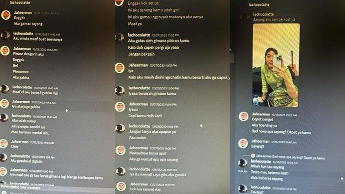 Penampakan isi chat Pramugari dengan Pilot.