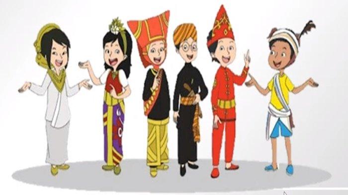 Gambar latihan soal Pendidikan Pancasila kelas 4 SD Unit 3 Kurikulum Merdeka, Membangun Jati Diri dalam Kebinekaan.