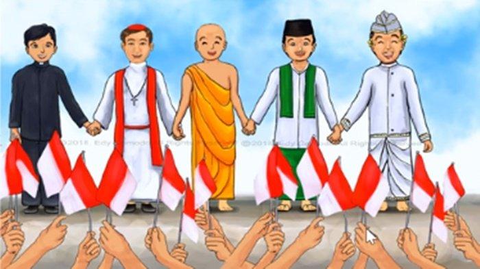 Gambar latihan soal Pendidikan Pancasila kelas 4 SD Unit 3 Kurikulum Merdeka, Membangun Jati Diri dalam Kebinekaan.