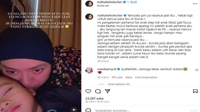 Pengalaman pahit Nathalie Holscher lihat melihat anaknya sakit