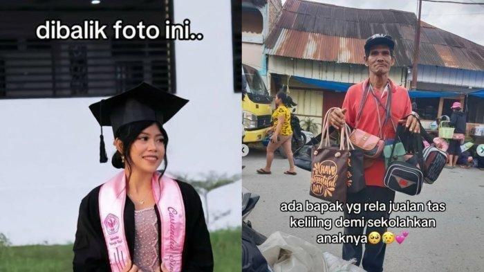Penjual Tas Keliling Berhasil Jadikan Anak Sarjana, Sempat Minder Datang Wisuda