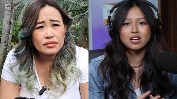 Pinkan Mambo (kiri) membantah kejujuran Michelle Ashley (kanan) yang mengaku hanya tamatan SD.