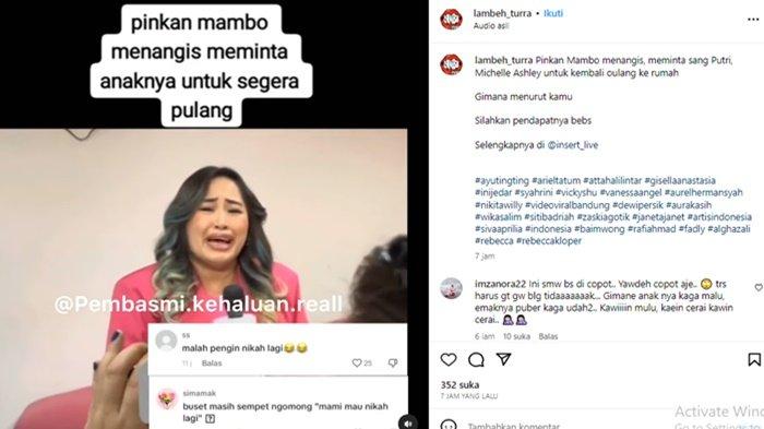 Pinkan Mambo nangis minta Michelle Ashley pulang