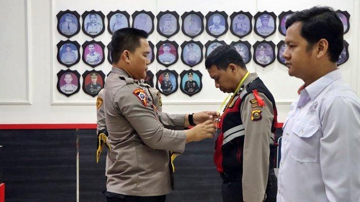 Polres Muara Enim saat menggelar Lat Pra Ops Pekat II Musi 2023, Rabu (8/11/2023).