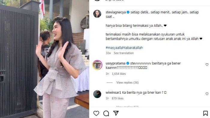 Postingan terakhir Stevie Agnecya, semasa hidup menjadi seorang mualaf sejak 5 tahun lalu.