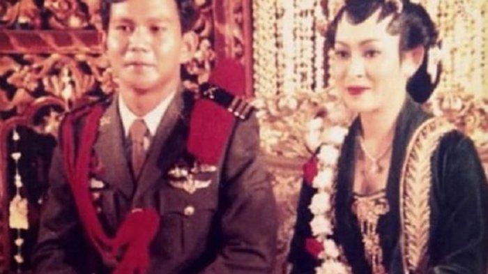 Potret pernikahan Prabowo Subianto dan Titiek Soeharto.