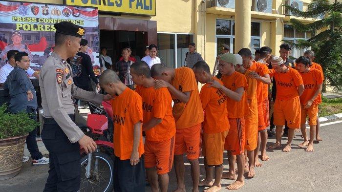 Press Release Hasil Operasi Sikat Musi 1 2024 yang digelar Polres PALI pada Selasa (4/6/2024) kemarin.