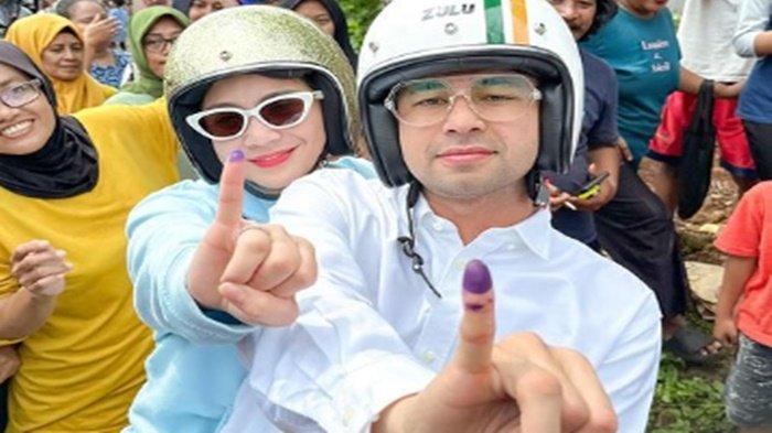 Raffi Ahmad dan Nagita Slavina nyoblos Pilkada 2024