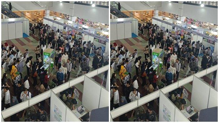 Ratusan pelamar ikuti Job Fair Sumsel 2024 Terbesar di Bumi Sriwijaya di Atrium PS Mal, Rabu (18/9/2024)