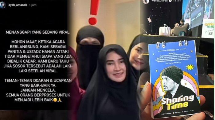 Respon Hanan Attaki setelah kecolongan atas aksi Wanda Hara pakai cadar di kajiannya