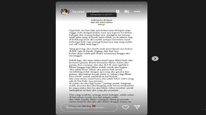 Respon Lolly setelah dikeluarkan dari ahli waris, KK hingga asuransi oleh Nikita Mirzani