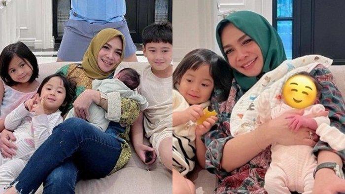 Rieta Amilia bersama cucunya dan juga bayi Lily.