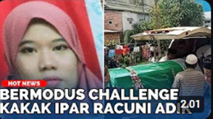 Rika Amalia (19) ditangkap jajaran Polrestabes Palembang atas kematian adik iparnya.