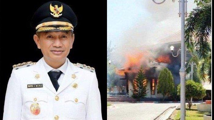 Saipul Mbuinga Bupati Termiskin di Gorontalo, Kantornya Dibakar Penambang saat Jam Kerja.