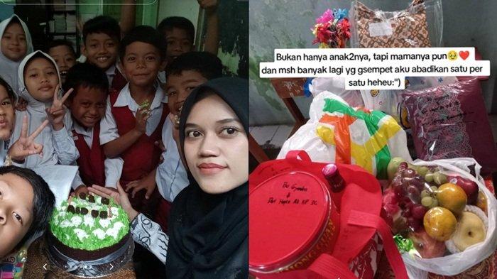 Giandra guru SD diperlakukan murid bak ratu.