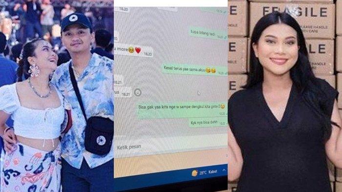 Selebgram Hanum Mega bersama sang suami Achmad Herlambang. Hanum Mega membeberkan bukti perselingkuhan sang suami, bermula dari akun WhatApp yang belum di-log out, Selasa (27/6/2023).