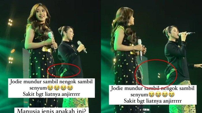 Brisia Jodie yang dipuji usai diteriaki mundur sedikit dari penonton karena menutupi Tiara Andini.