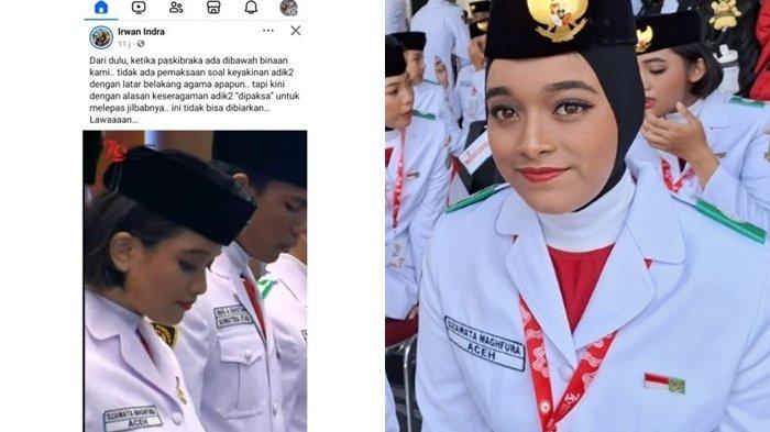 Sosok Dzawati Maghfura Paskibraka Aceh di IKN Lepas Hijab Berujung Kontroversi, Begini Nasibnya