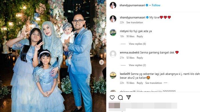 Sosok Fuji dicari netizen saat tak hadir di acara 7 bulanan Shandy Purnamasari