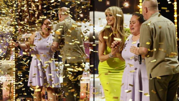 Sama seperti Putri Ariani, Lavender penyanyi penyandang disabilitas mendapat golden buzzer.