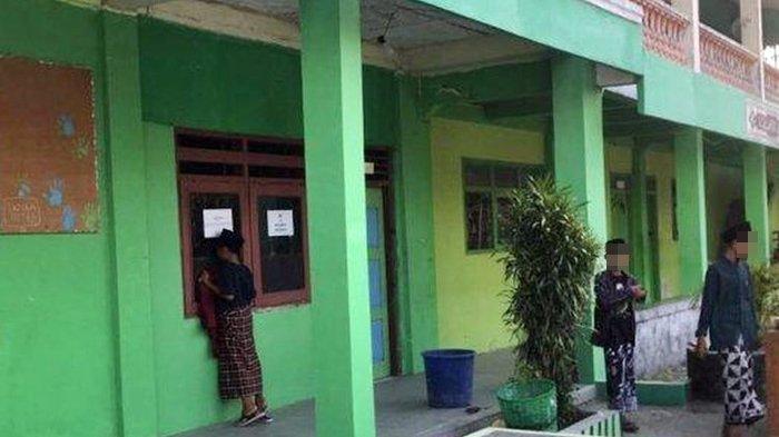 Susana dalam lingkungan MA Yasua di Kecamatan Kebonagung, Kabupaten Demak, Senin (25/9/2023). Di sekolah tersebut, pelaku (siswa) membacok gurunya sendiri.