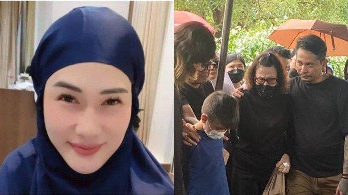 Susana haru di pemakaman Stevie Agnecya, sang anak ucap salam perpisahan di detik-detik jenazah sang ibu ditutup tanah.