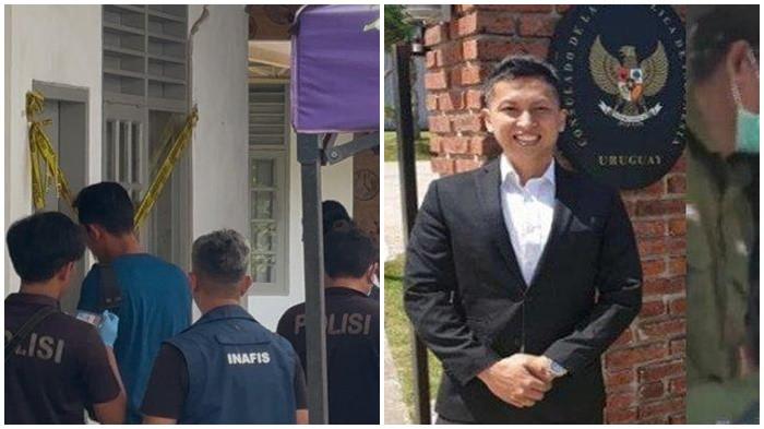 TEMUAN KEMATIAN DIPLOMAT - Tim Indonesia Automatic Fingerprint Identification System (Inafis) Polri mendatangi lokasi ditemukannya jenazah diplomat muda Kementerian Luar Negeri (Kemenlu) berinisial ADP (39), di sebuah kamar kos di jalan Gondangdia Kecil, Menteng, Jakarta Pusat, Rabu (9/7/2025) siang (kiri). Diplomat muda kemenlu Arya Daru semasa hidup (kanan). Berikut informasi terbaru terkait kematian diplomat Arya Daru diungkap Kompolnas.