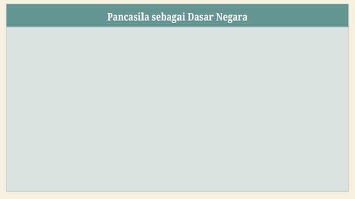 Tabel 1.2 Analisis Pancasila sebagai Dasar Negara