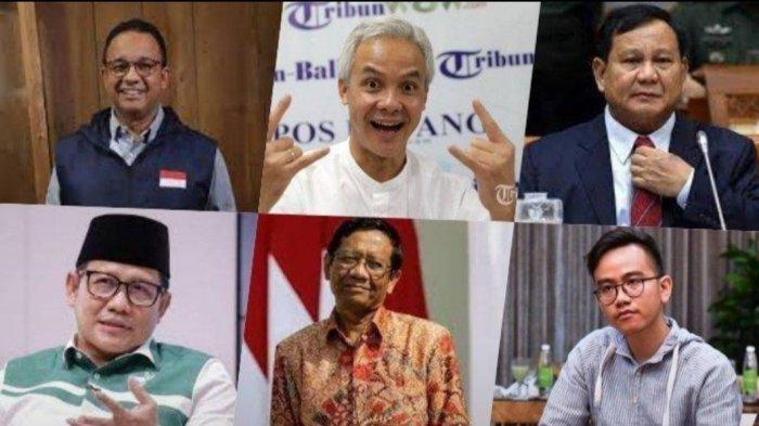 Tiga kandidat capres dan cawapres 2024.