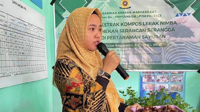 Tim pengabdian Universtitas Sriwijaya melakukan program pengabdian masyarakat di Desa Permata Baru, Kecamatan Indralaya Utara, Kabupaten Ogan Ilir, Sumatera Selatan (Sumsel) pada Jumat (8/9/2023).