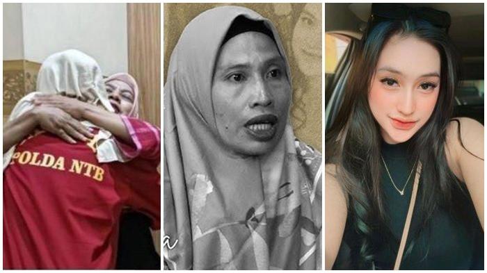 UNGKAP KONDISI MISRI - Potret Mistri mengenakan baju tahanan usai ditetapkan sebagai tersangka kematian Brigadir Nurhadi(kiri), Litra Krisna, ibunda Misri (tengah) Misri Puspita Sari (kanan). Kini Litra Krisna ungkap teriakan Misri di penjara.
