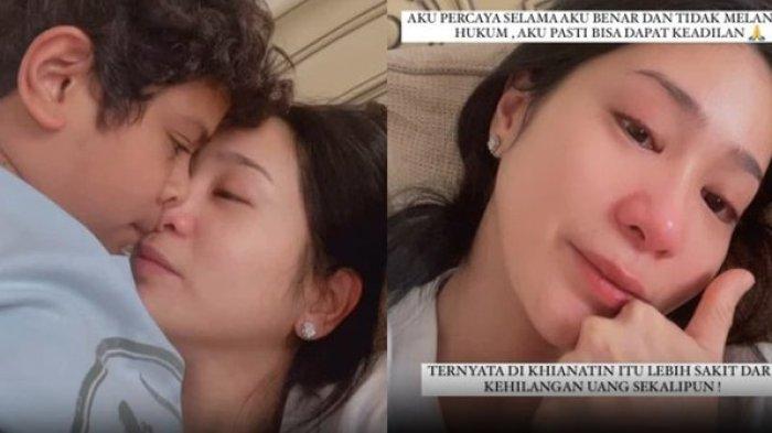 Bunga Zainal menangis uangnya Rp15 miliar ditilep orang terdekatnya.