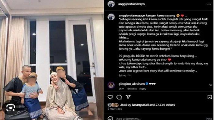 Unggahan Anggi Pratama ungkap bisikan terakhir 30 menit sebelum Stevie Agnecya meninggal dunia.