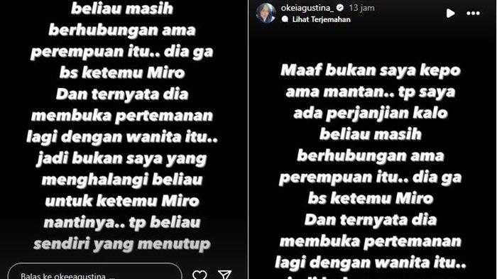 Ungghan insta story Okie Agustina baru-baru ini membongkar kelakuan Gunawan Dwi Cahyo.