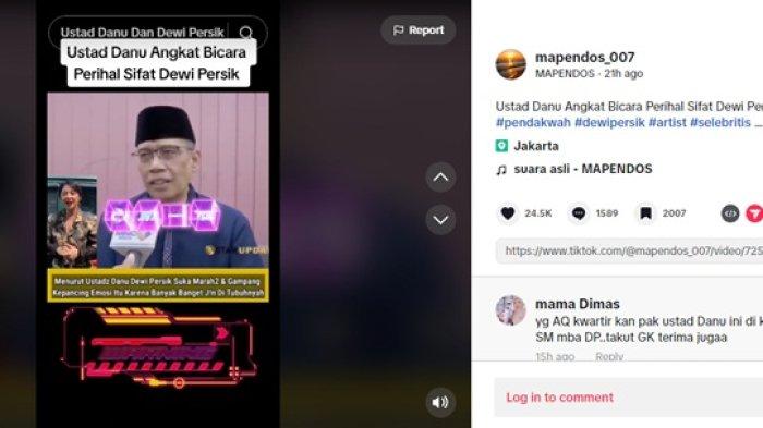 Ustaz Danu bongkar penyebab Dewi Perssik sering marah-marah.