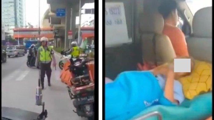 Video relawan yang sedang mengawal ambulans pembawa pasien ditilang polisi viral.