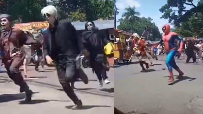 Viral Cosplay Hulk hingga Sipderman Dikejar Satpol PP