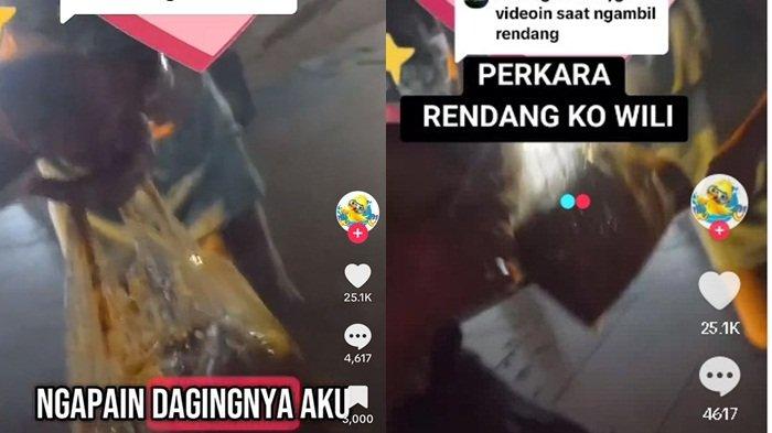 PENGAKUAN SAKSI - Tangkapan layar TikTok Pitikkk0 Rabu (26/3/2025).  Viral ibu-ibu ngaku disuruh ambil rendang, Willie Salim sengaja pergi