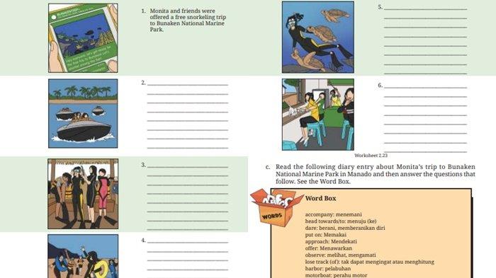 Bahasa Inggris kelas 9 SMP halaman 122-123 Kurikulum Merdeka, Section 2 - Reading, Worksheet 2.23.