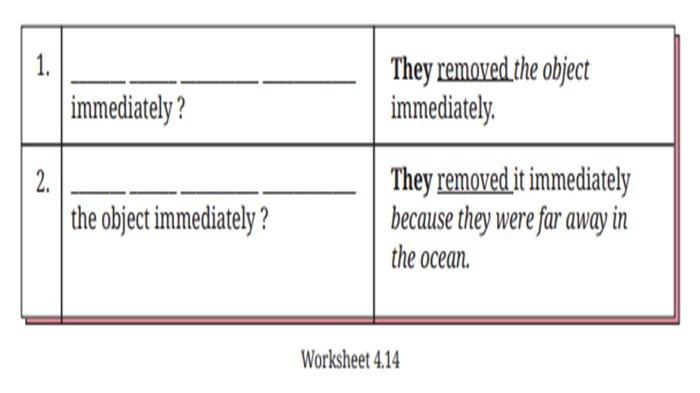 Worksheet 4.14