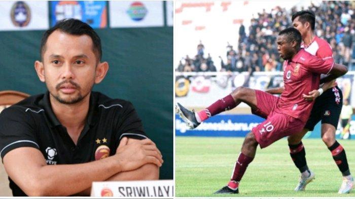 Muhammad Yusup Prasetyo alias Coach Yoyo dan gelandang serang asal negara Haiti, Kervens Belfort saat masih berseragam Sriwijaya FC