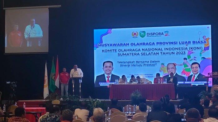 Yulian Gunhar terpilih menjadi Ketua KONI Sumsel periode 2023-2027.
